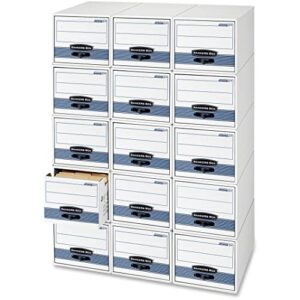 Bankers Box STOR/DRAWER STEEL PLUS Extra Space-Saving Filing Cabinet, Stacks up to 5 High, Letter, 6 Pack (00311)