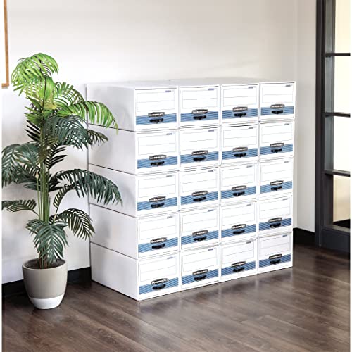 Bankers Box STOR/DRAWER STEEL PLUS Extra Space-Saving Filing Cabinet, Stacks up to 5 High, Letter, 6 Pack (00311)