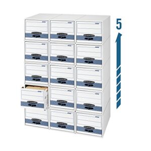 Bankers Box STOR/DRAWER STEEL PLUS Extra Space-Saving Filing Cabinet, Stacks up to 5 High, Letter, 6 Pack (00311)