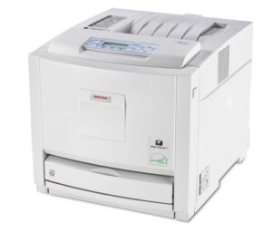 ricoh aficio cl3500n color laser printer (white)
