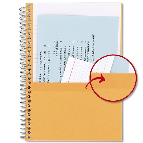 Five Star Spiral Notebook, 2 Subject, College Ruled Paper, 100 sheets, 9-1/2" x 6", Color Selected For You, 1 Count (06180)