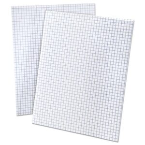 ampad 8 1/2 x 11 inches white quad pad, 4 square inch, 50 sheets, 1 each (22-030c)
