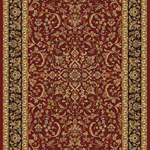 Radici Noble Area Rug, 5'5"x8'3", burgundy