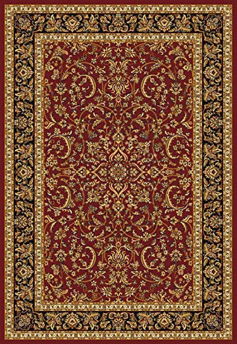 Radici Noble Area Rug, 5'5"x8'3", burgundy