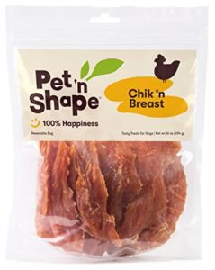 pet 'n shape chik 'n breast jerky dog treats - 1 pound