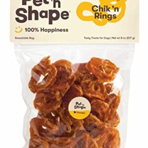 Pet 'n Shape Chik 'n Rings Jerky Dog Treats - 8 Ounce