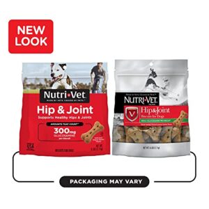 Nutri-Vet Hip & Joint Biscuits for Dogs - Tasty Dog Glucosamine Treat & Dog Joint Supplement - Large Sized Biscuit with 300mg Glucosamine - 6 lb