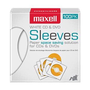 maxell cd/dvd storage sleeves
