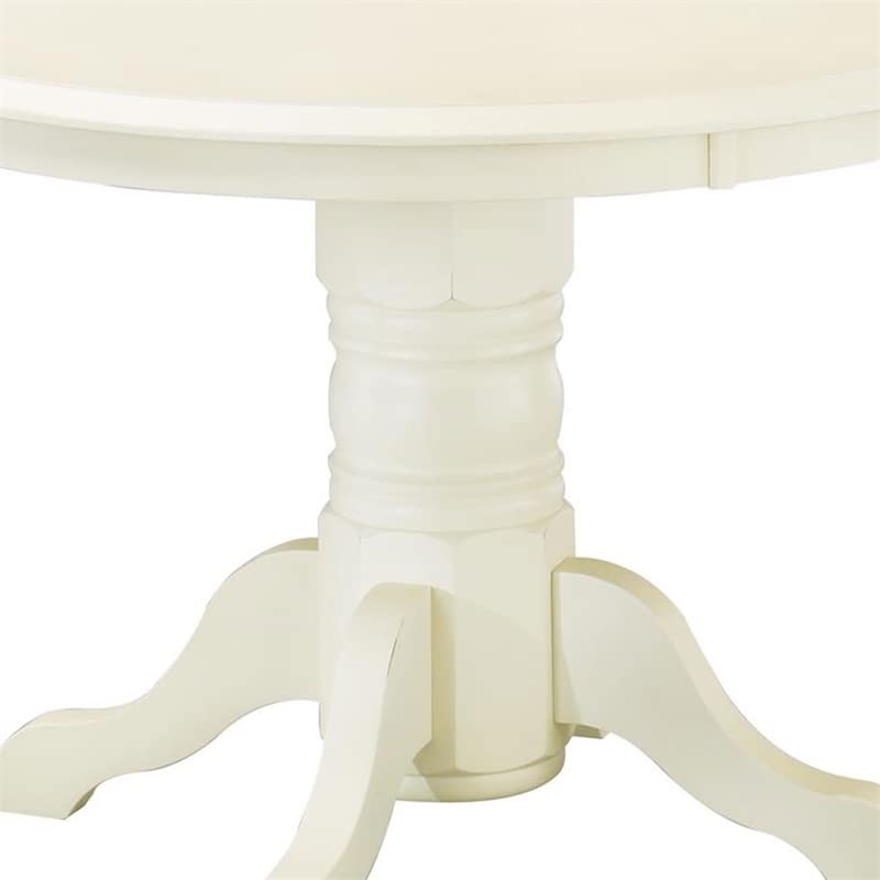 Homestyles Warwick Dining Table, W-42”, D-42”, H-30”, Off White