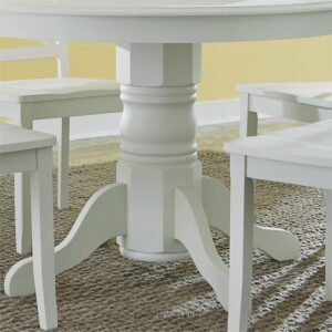 Homestyles Warwick Dining Table, W-42”, D-42”, H-30”, Off White