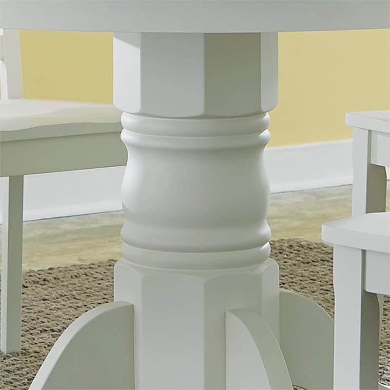 Homestyles Warwick Dining Table, W-42”, D-42”, H-30”, Off White