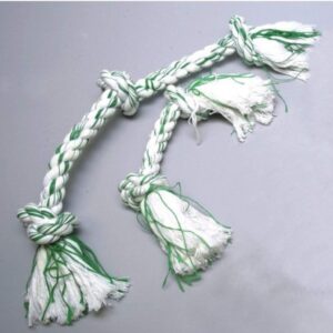 Petmate Booda Fresh N Floss 3 Knot Tug Rope Dog Toy, Large, Spearmint