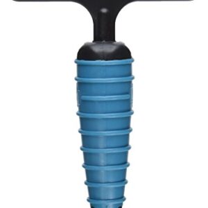 Master Grooming Tools Ergonomic Double-Row Undercoat Rakes — Efficient Tools for Grooming Dogs, 39 Pins, Blue