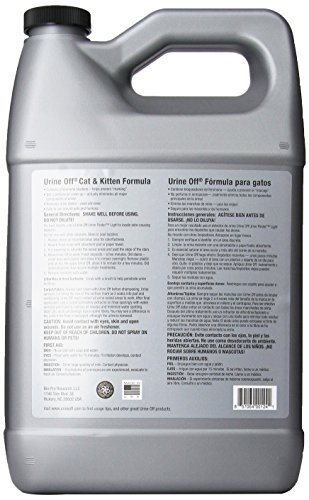 Urine Off Kitten & Cat Pet Stain Remover | Fresh Scent Carpet Cleaner | Bio Enzymatic Stain & Urine Odor Eliminator | Pet Safe Cleaner | 1 gal.