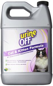 urine off kitten & cat pet stain remover | fresh scent carpet cleaner | bio enzymatic stain & urine odor eliminator | pet safe cleaner | 1 gal.
