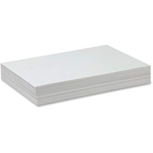 pacon drawing paper p4742, white, standard weight, 12" x 18", 500 sheets