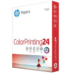 hp color inkjet & laser paper, 24 lbs, 8.5 x11-inch letter, 97 bright, 400 sheets (202040)