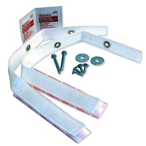 Quakehold! 4164 Furniture Strap Kit, White