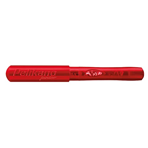 Pelikan Pelikano Jr. Fountain Pen, Right-Handed, Medium Nib, Red, 1 Pen, 940882