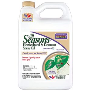 bonide all seasons horticultural & dormant spray oil, 128 oz concentrate, disease prevention and insect killer for organic gardening