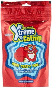 xtreme catnip leaf, 1 oz. – 100% natural organically grown, super concentrated catnip leaves – non-addictive, fun cat treat – use on toys, scratching posts, food and more
