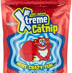 Xtreme Catnip Leaf, 1 oz. – 100% Natural Organically Grown, Super Concentrated Catnip Leaves – Non-Addictive, Fun Cat Treat – Use on Toys, Scratching Posts, Food and More