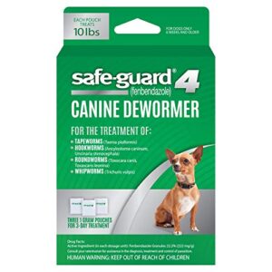 8in1 safe-guard canine dewormer for small dogs, 3 day treatment