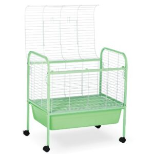 Prevue Pet Products Small Animal Cage with Stand 320 Green and White, 29-Inch by 19-Inch by 31-Inch