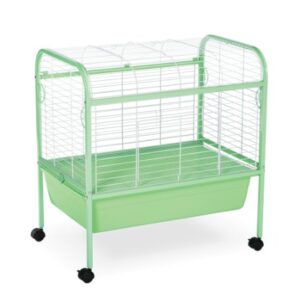 Prevue Pet Products Small Animal Cage with Stand 320 Green and White, 29-Inch by 19-Inch by 31-Inch