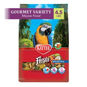 kaytee fiesta macaw pet bird food, 4.5 lb