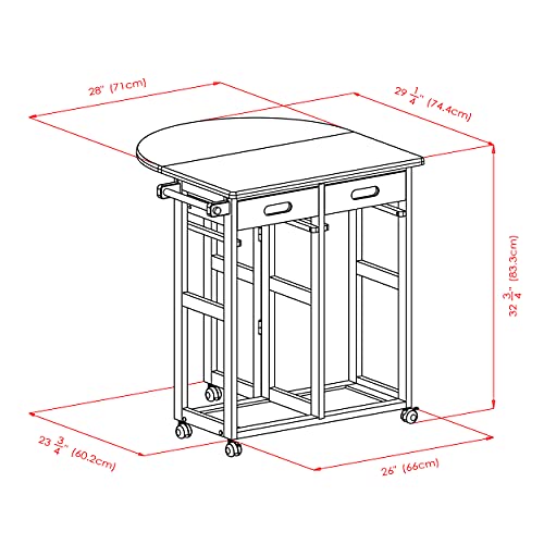 Winsome Trading, Inc. 89332 Burnett Kitchen, Round, Natural