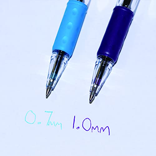 Pentel R.S.V.P. Ballpoint Pen, 0.7mm Fine Tip, Sky Blue Ink, Box of 12 (BK90-S)