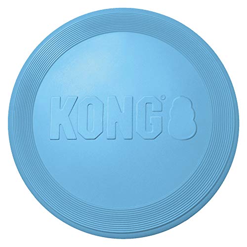 KONG Puppy Flyer - Small Flyer for Small Dogs - Small Dog Toys - Rubber Teething Toys for Puppies - Soft Dog Flying Disc for Fetch - Puppy Flyer for Hyper Pets - Small Dogs