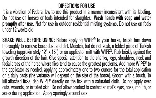 Farnam Home and Garden 10123 Original Formula Wipe Fly Protectant, 32-Ounce