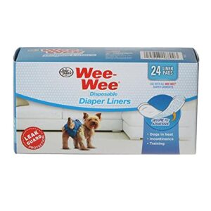 four paws wee wee dog diaper garment pads 24 count