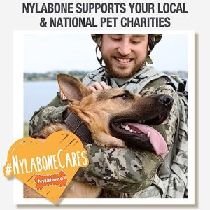 Nylabone Healthy Edibles Long-Lasting Dog Treats - Natural Dog Treats for Medium Dogs - Dog Products - Roast Beef Flavor, Medium/Wolf (2 Count)