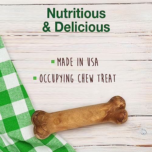 Nylabone Healthy Edibles Long-Lasting Dog Treats - Natural Dog Treats for Medium Dogs - Dog Products - Roast Beef Flavor, Medium/Wolf (2 Count)