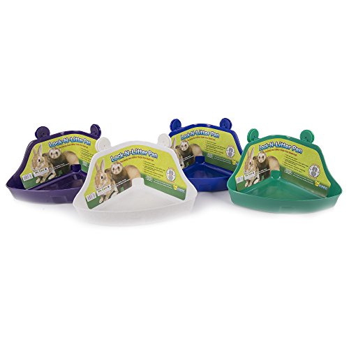 Ware Manufacturing Plastic Lock-N-Litter Pan for Small Pets, Colors May Vary