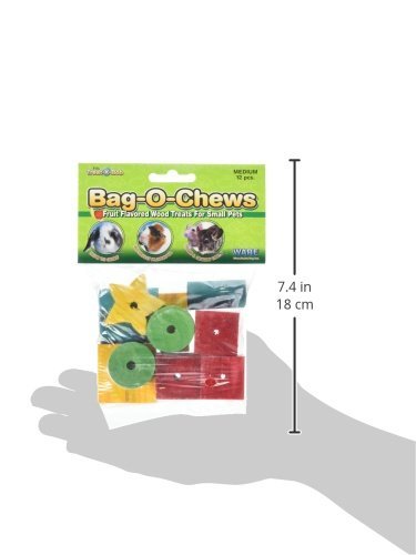 Ware Manufacturing Pine Wood Bag-O-Chews Small Pet Treat, Medium - Pack of 12