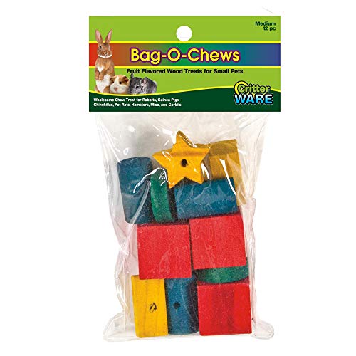 Ware Manufacturing Pine Wood Bag-O-Chews Small Pet Treat, Medium - Pack of 12