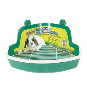 ware manufacturing plastic scatterless lock-n-litter bigger pet pan, jumbo - colors may vary