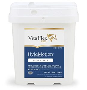 vita flex pro hylamotion hyaluronic acid horse joint supplement; ideal for aging, training or competition horses, 2.5 pounds