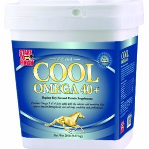 Manna Pro Cool Omega 40+ | Equine Dry Fat and Protein Supplement | 8 Pounds