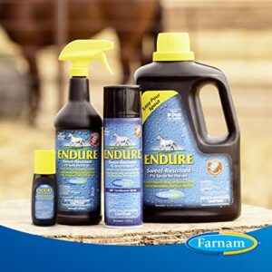 Farnam Endure Sweat-Resistant Horse Fly Spray, Kills, Repels, Protects, 128 Ounces, Easy Pour Gallon Refill