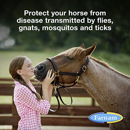 Farnam Endure Sweat-Resistant Horse Fly Spray, Kills, Repels, Protects, 128 Ounces, Easy Pour Gallon Refill