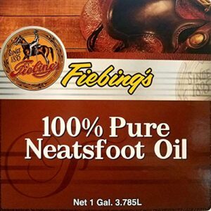 Fiebings - 100% Pure Neatsfoot Oil , Natural Preservative , Various Sizes, 1 Gallon