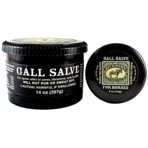 bickmore gall salve wound cream for horses 5oz - for quick equine relief of sores, abrasions, cuts and galls
