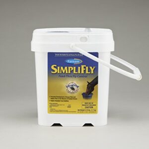 Farnam SimpliFly Feed Through Fly Control for Horses, Breaks the Fly Life Cycle, Pellets, 3.75 Pound Bucket, 60 Day Supply for One Horse