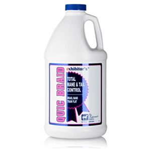 exhibitor's quic braid for total mane & tail control refill 64 ounce