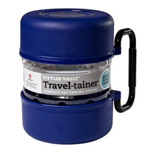 gamma2 vittles vault travel-tainer (6 cups) portable food storage container, blue